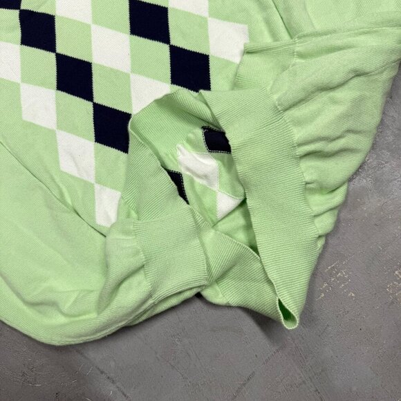 RED Valentino Garavani Knit V-Neck Sweater Made in Italy Pullover Diamond Medium - Picture 7 of 9